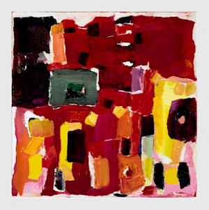 Painting Did something red today von Beate Rusch